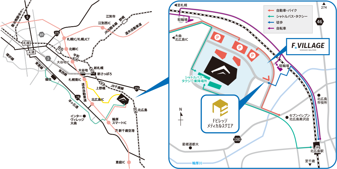 交通機関マップ